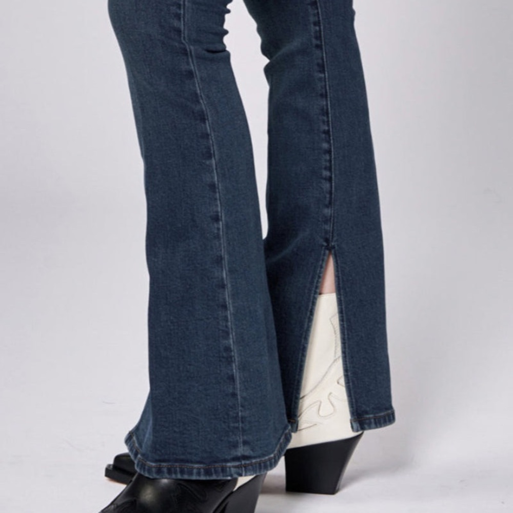 Dear John Tall Women’s Button Up Jeans Blue Flare Wide Leg Jeans Size-W31 X L32 - Picture 3 of 14